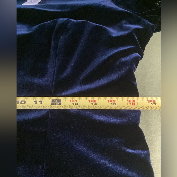 Vintage R & M RICHARD Navy velvet DRESS - Picture 14 of 16